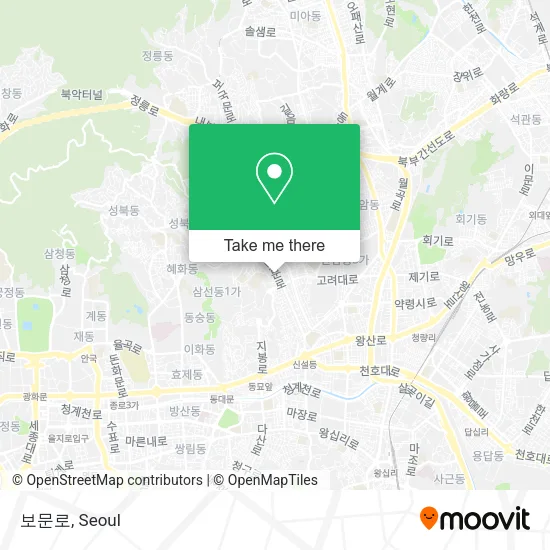보문로 map
