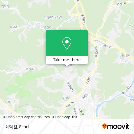 회덕길 map