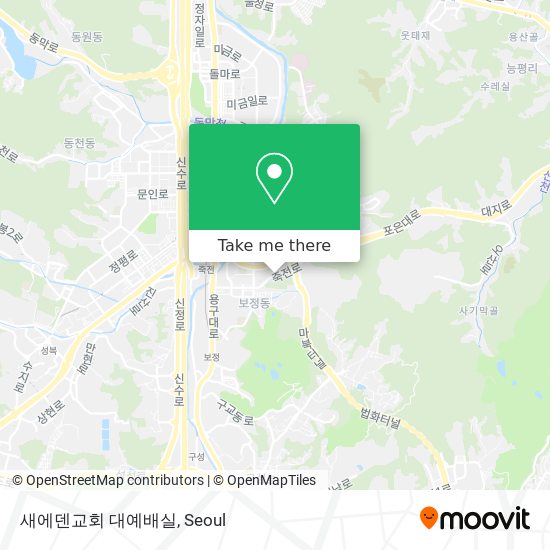 새에덴교회 대예배실 map