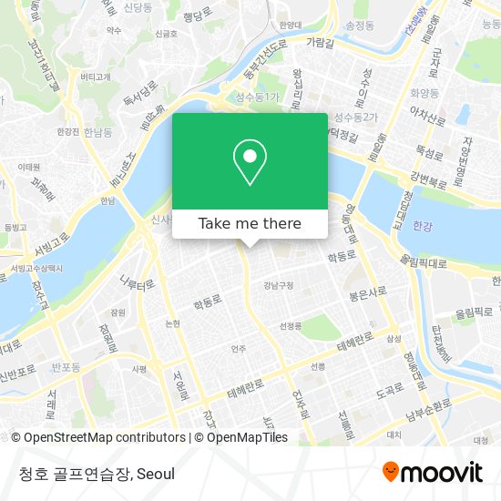 청호 골프연습장 map