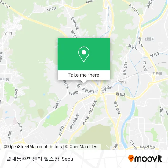 별내동주민센터 헬스장 map