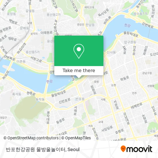 반포한강공원 물방울놀이터 map