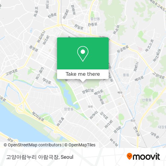 고양아람누리 아람극장 map