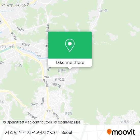 제각말푸르지오5단지아파트 map