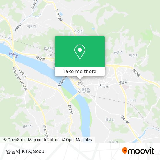 양평역 KTX map