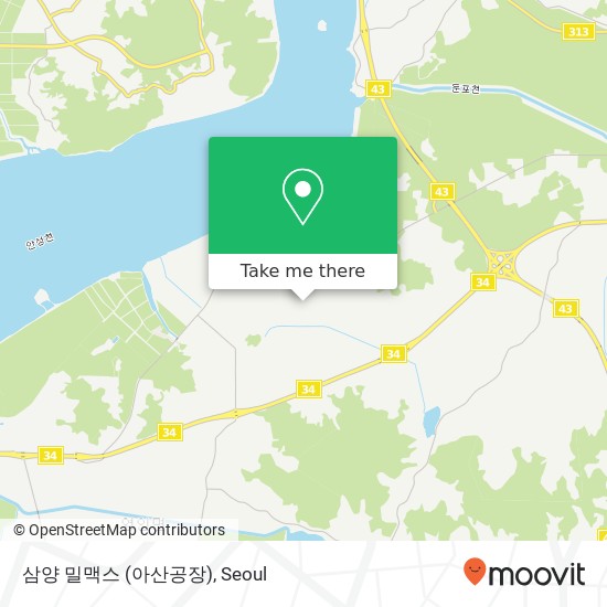 삼양 밀맥스 (아산공장) map