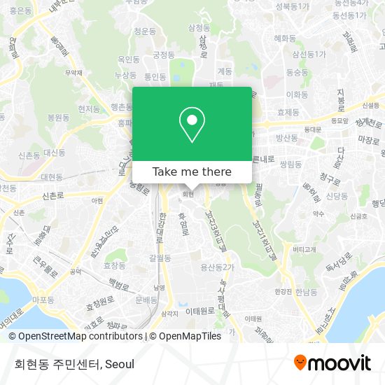 회현동 주민센터 map