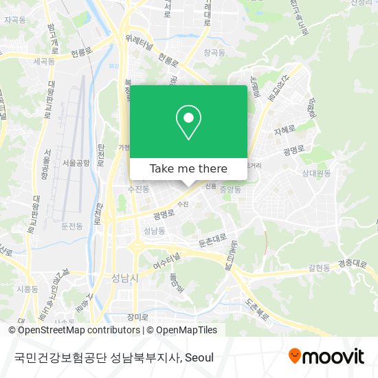 국민건강보험공단 성남북부지사 map