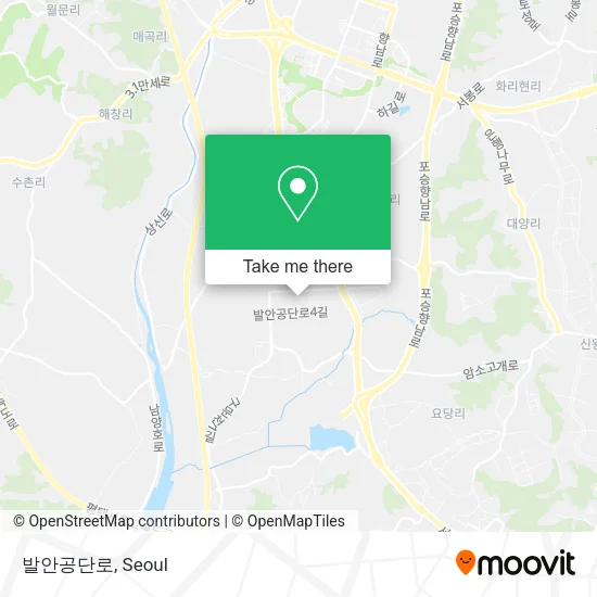 발안공단로 map