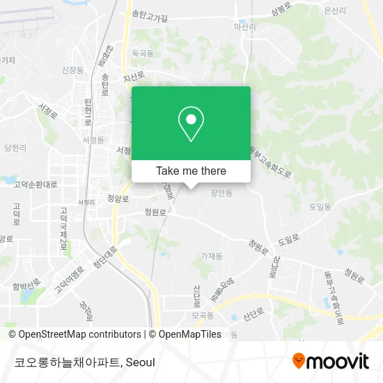 코오롱하늘채아파트 map