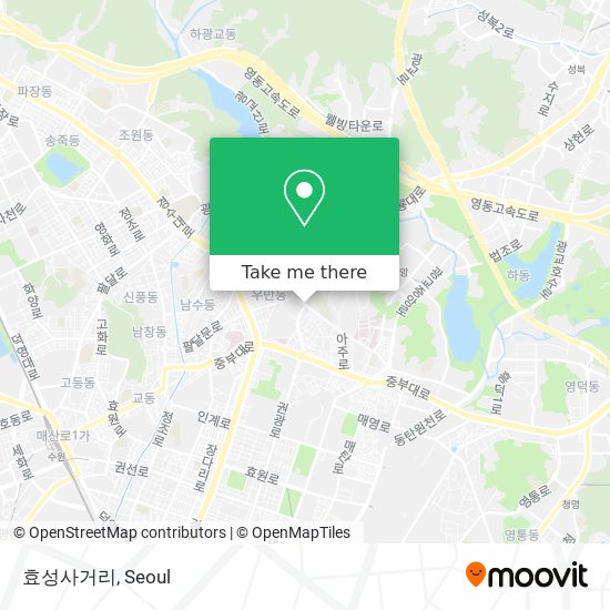 효성사거리 map