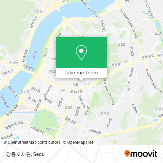 강동도서관 map