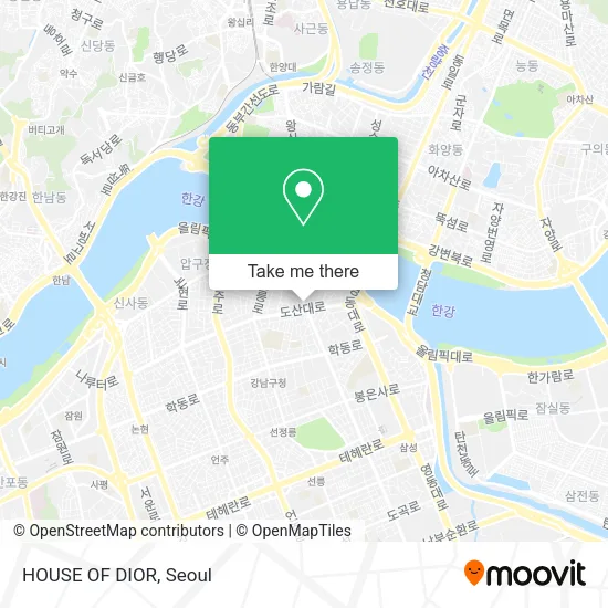 HOUSE OF DIOR map