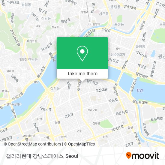 갤러리현대 강남스페이스 map