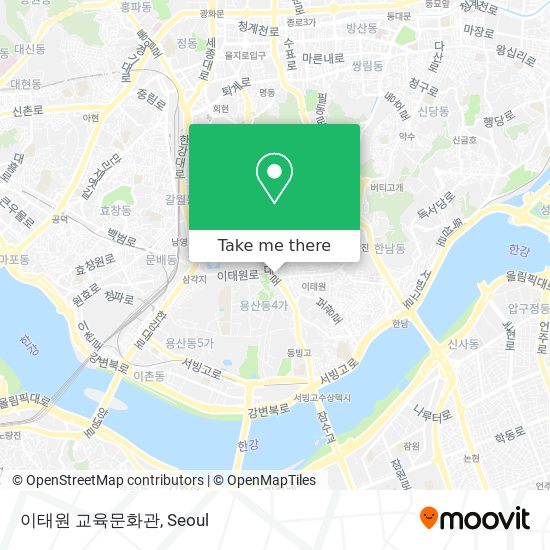 이태원 교육문화관 map