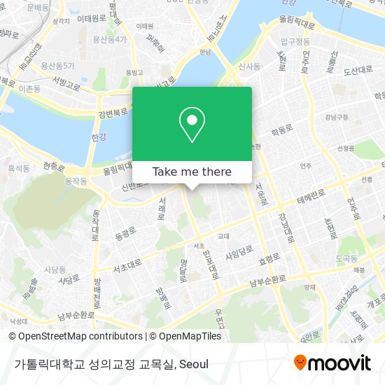 가톨릭대학교 성의교정 교목실 map