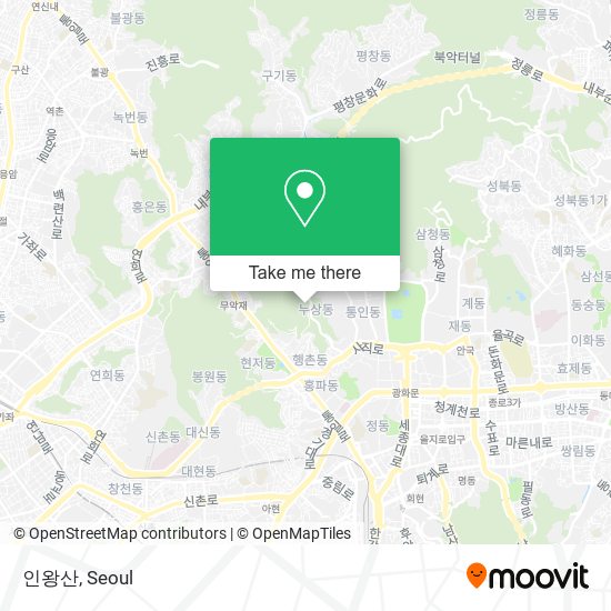 인왕산 map