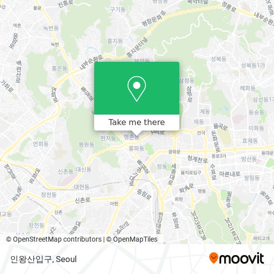인왕산입구 map