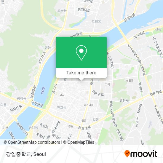 강일중학교 map