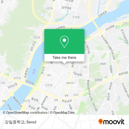 강일중학교 map