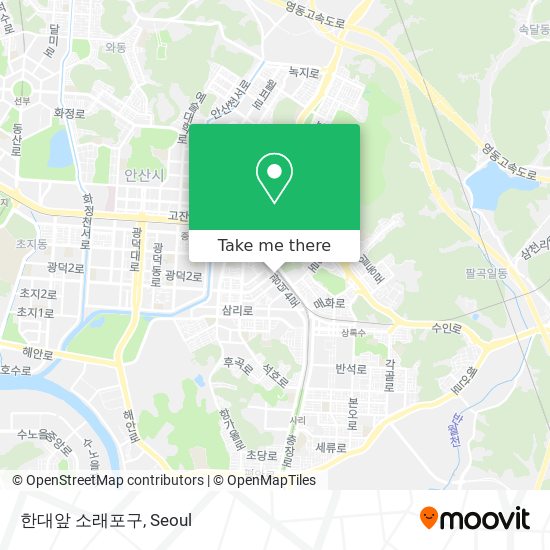 한대앞 소래포구 map