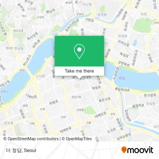 더 청담 map