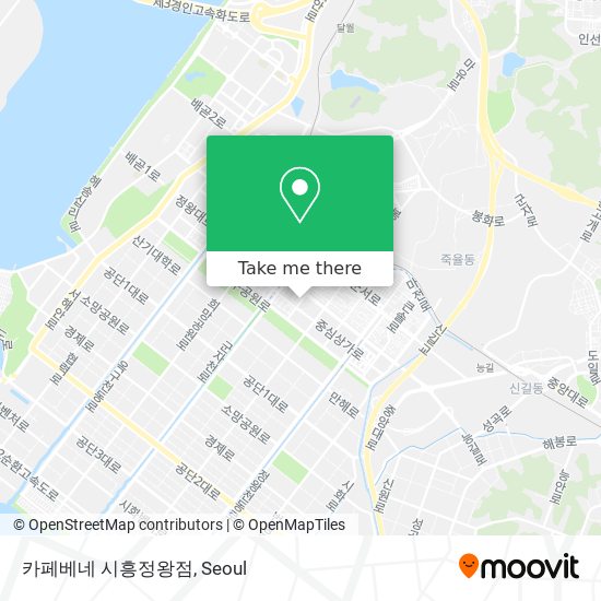 카페베네 시흥정왕점 map
