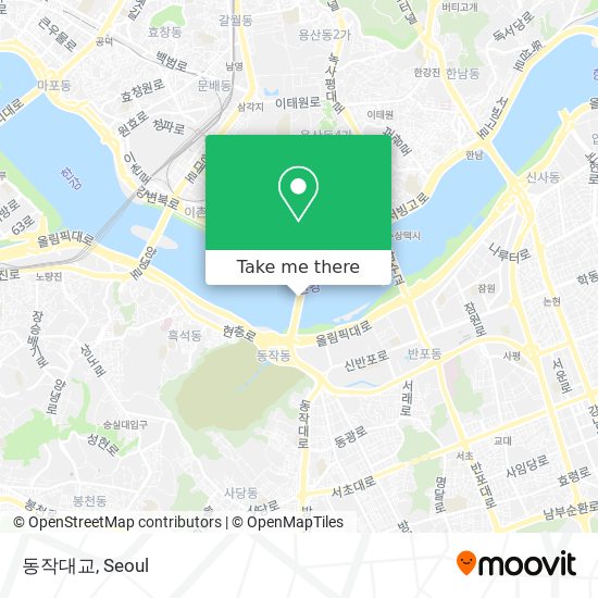 동작대교 map