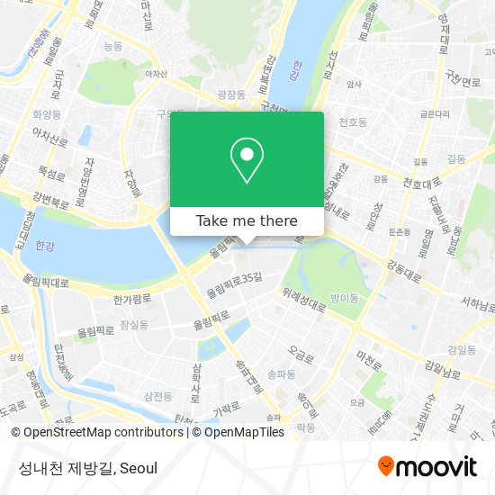성내천 제방길 map