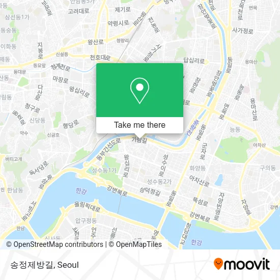 송정제방길 map