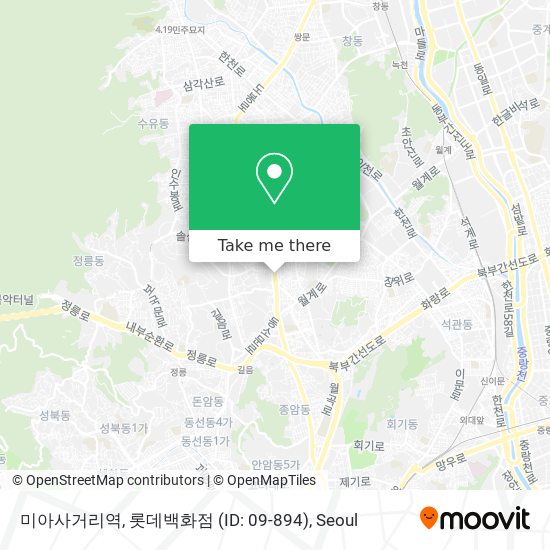 미아사거리역, 롯데백화점 (ID: 09-894) map