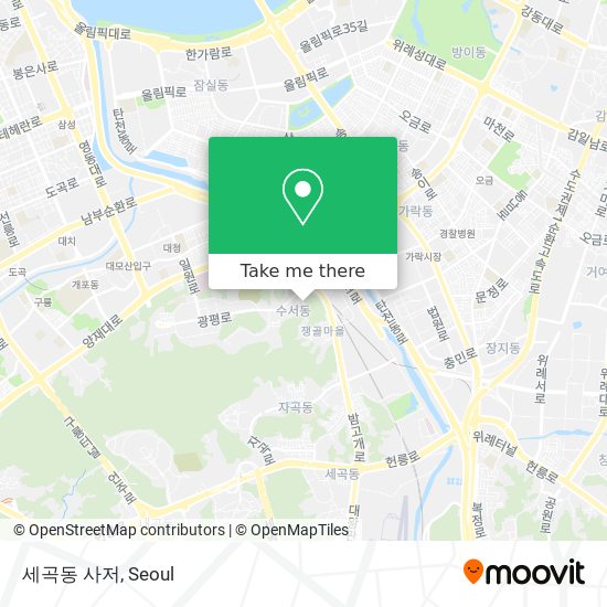 세곡동 사저 map