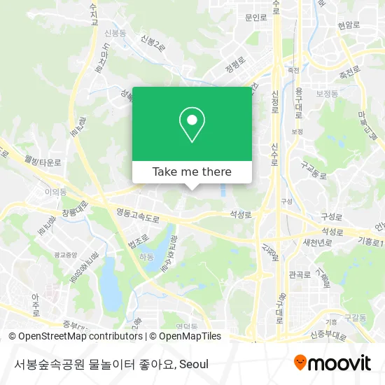 서봉숲속공원 물놀이터 좋아요 map