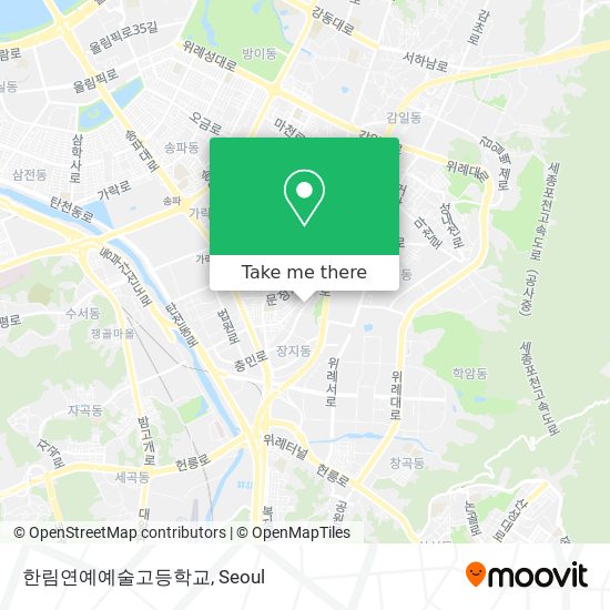 한림연예예술고등학교 map