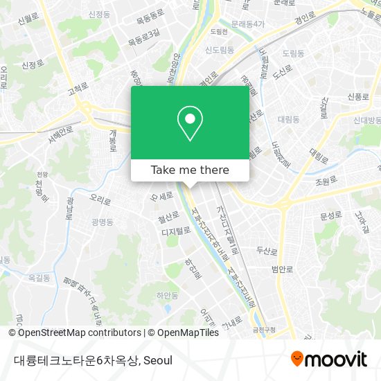 대륭테크노타운6차옥상 map