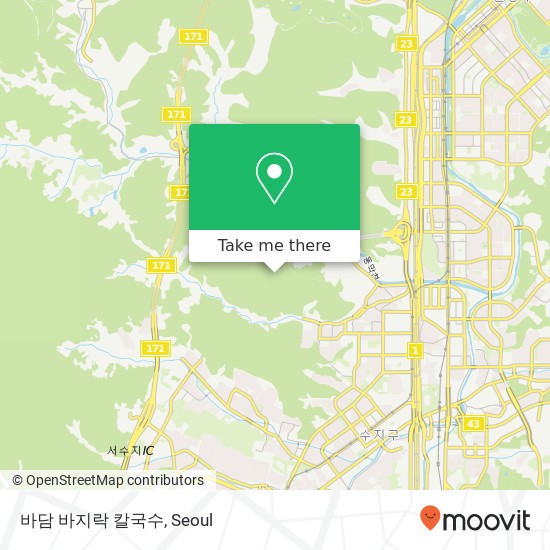 바담 바지락 칼국수 map