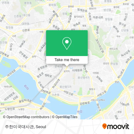 주한미국대사관 map