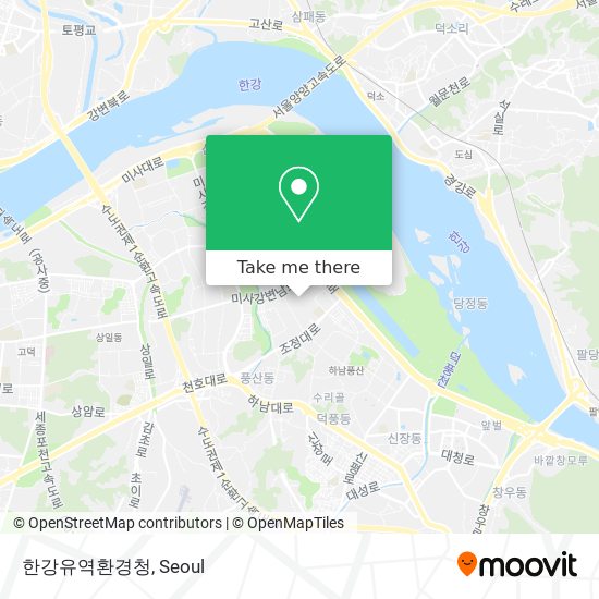 한강유역환경청 map