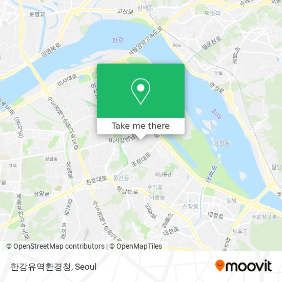 한강유역환경청 map