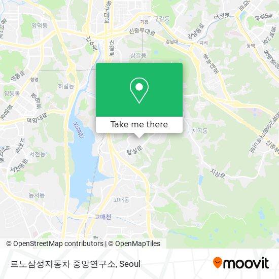 르노삼성자동차 중앙연구소 map