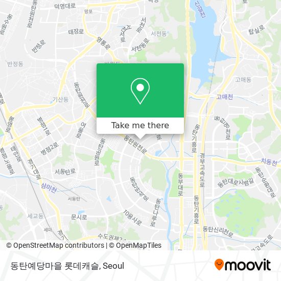 동탄예당마을 롯데캐슬 map