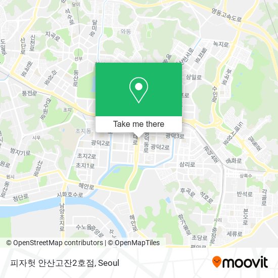 피자헛 안산고잔2호점 map