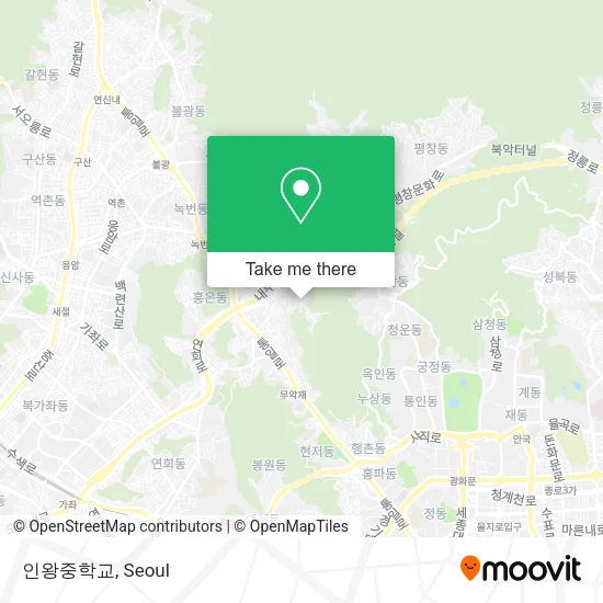 인왕중학교 map
