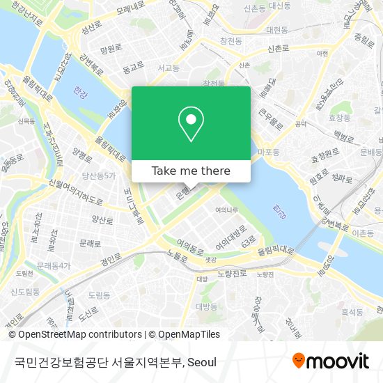 국민건강보험공단 서울지역본부 map