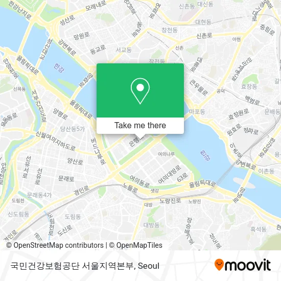 국민건강보험공단 서울지역본부 map