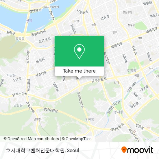 호서대학교벤처전문대학원 map