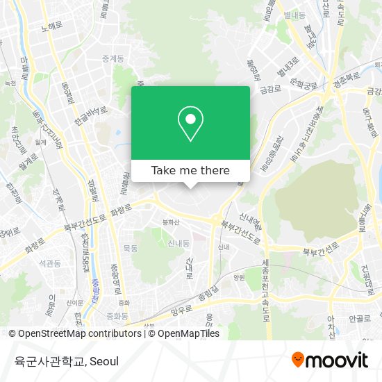 육군사관학교 map