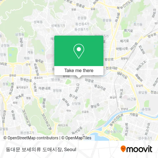 동대문 보세의류 도매시장 map