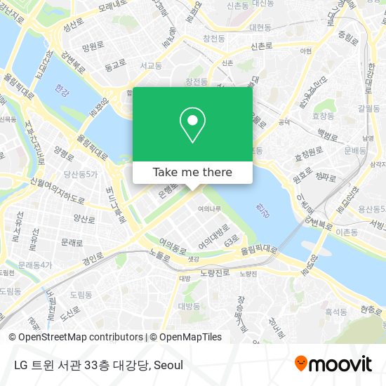 LG 트윈 서관 33층 대강당 map