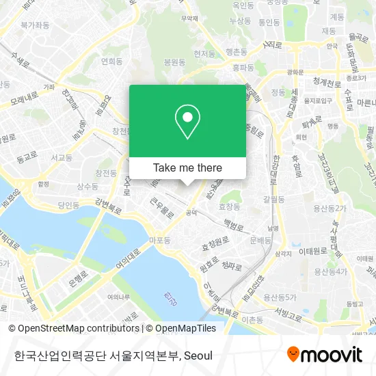 한국산업인력공단 서울지역본부 map
